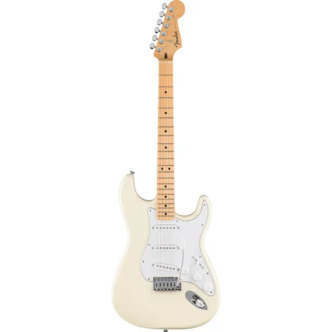 Fender Standard Stratocaster MN Olympic White front view