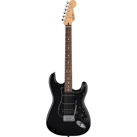 Fender Standard Stratocaster HSS IL Black front view