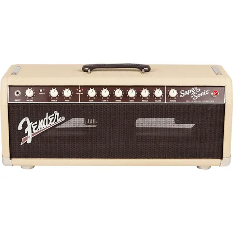 Fender Super-Sonic 22 Head Blonde And Oxblood front view