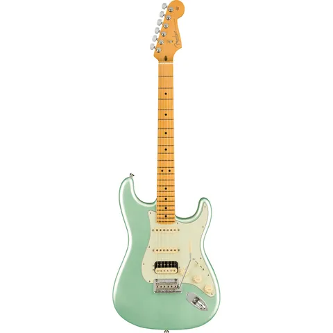 Fender American Professional II Stratocaster HSS MN Mystic Surf Green front view