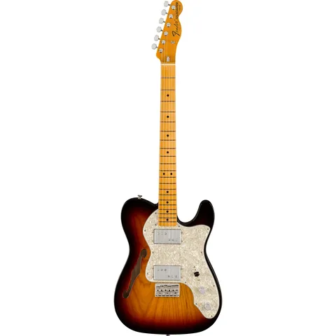 Fender American Vintage II 1972 Telecaster Thinline MN 3-Color Sunburst front view