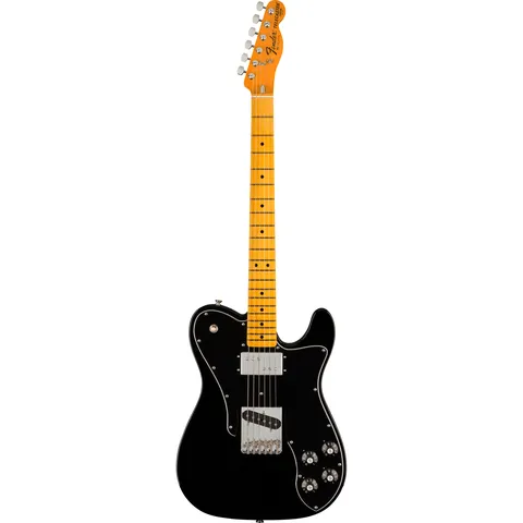 Fender American Vintage II 1977 Telecaster Custom MN Black front view
