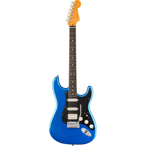 Fender American Ultra II Stratocaster HSS EB Noble Blue front view
