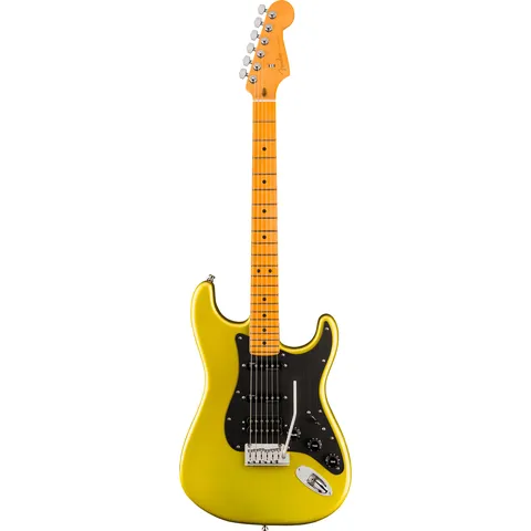 Fender American Ultra II Stratocaster HSS MN Solar Flare front view