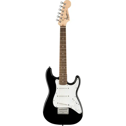 Squier Mini Stratocaster V2 IL Black front view