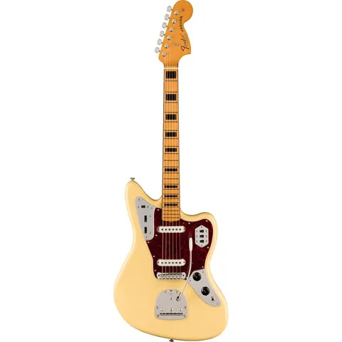 Fender Vintera II 70s Jaguar MN Vintage White front view