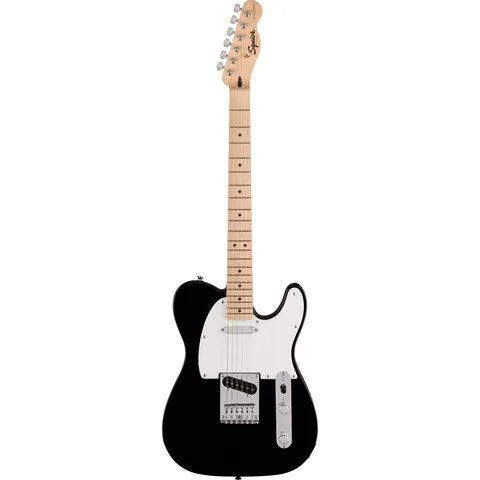 Squier Sonic Telecaster MN Black front view