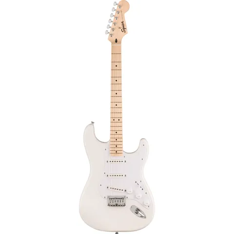Squier Sonic Stratocaster HT MN Arctic White front view