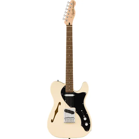 Squier Affinity Telecaster Thinline IL Olympic White front view