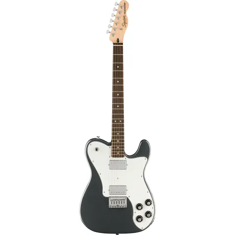 Squier Affinity Telecaster Deluxe IL Charcoal Frost Metallic front view