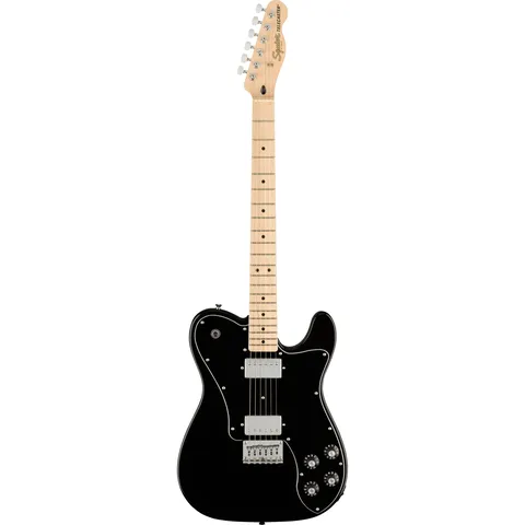 Squier Affinity Telecaster Deluxe MN Black front view