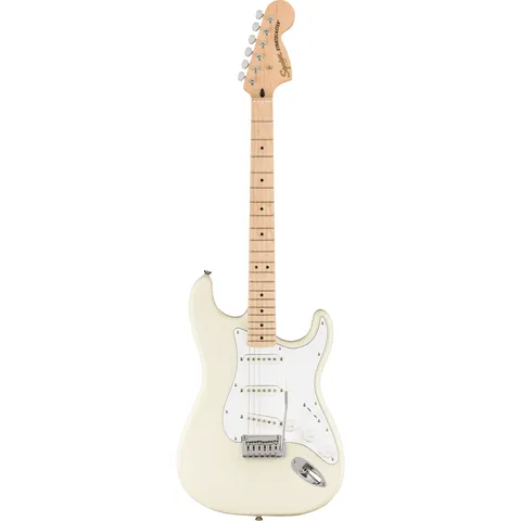 Squier Affinity Stratocaster MN Olympic White front view