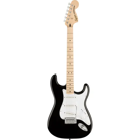 Squier Affinity Stratocaster MN Black front view