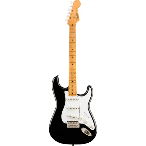 Squier Classic Vibe 50s Stratocaster MN Black front view