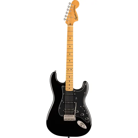 Squier Classic Vibe 70s Stratocaster HSS MN Black front view