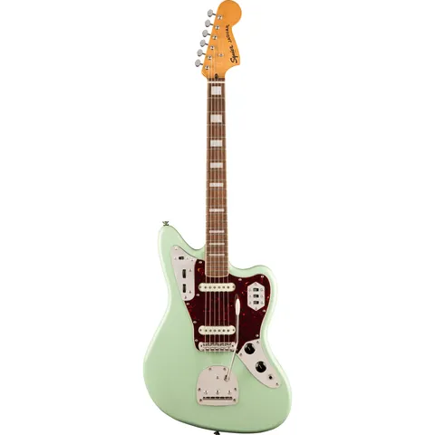 Squier Classic Vibe 70s Jaguar IL Surf Green front view