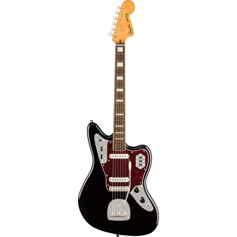 Squier Classic Vibe 70s Jaguar IL Black front view