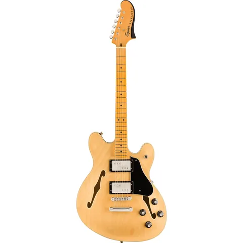 Squier Classic Vibe Starcaster MN Natural front view