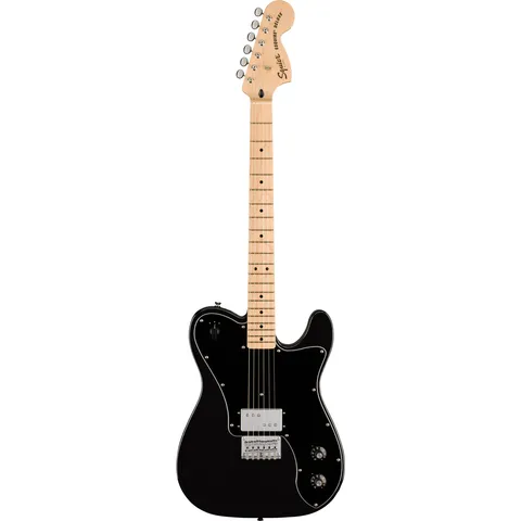 Squier Paranormal Esquire Deluxe MN Metallic Black front view