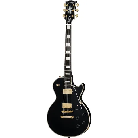 Epiphone Inspired By Gibson Custom Les Paul Custom Ebony front view
