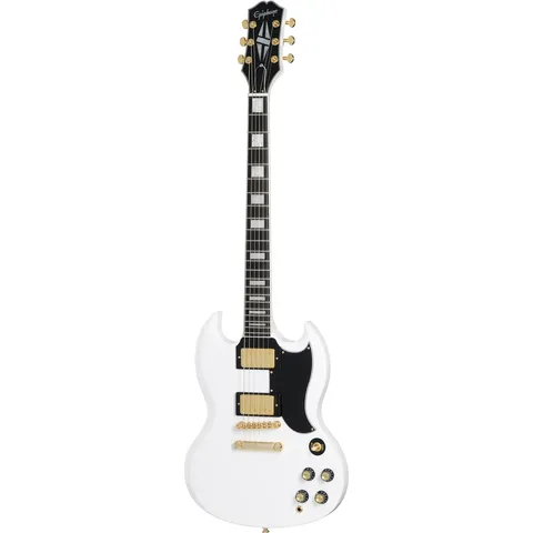 Epiphone Modern SG Custom Alpine White front view