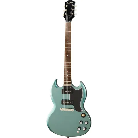 Epiphone SG Special P90 Faded Pelham Blue front view