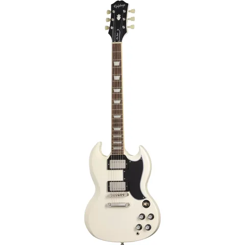 Epiphone 1961 Les Paul SG Standard Aged Classic White front view