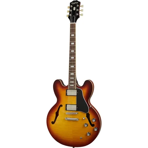 Epiphone ES-335 Figured Raspberry Tea Burst front view