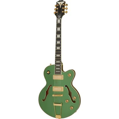 Epiphone UpTown Kat ES Emerald Green Metallic front view