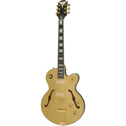 Epiphone UpTown Kat ES Topaz Gold Metallic front view