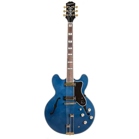 Epiphone Sheraton Viper Blue front view