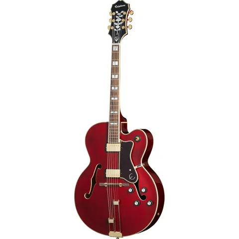 Epiphone Broadway Wine Red front view