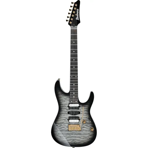 Ibanez AZ47P1QM Premium Black Ice Burst front view