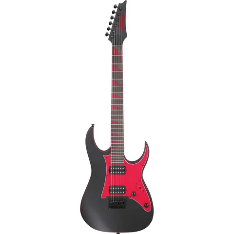 Ibanez GRG131DX Gio Black Flat front view