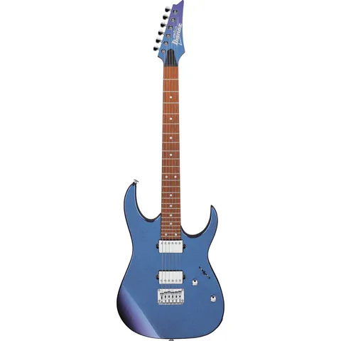Ibanez GRG121SP Gio Blue Metal Chameleon front view