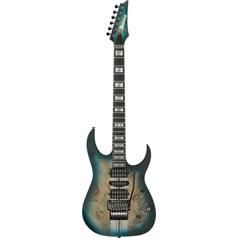 Ibanez RGT1270PB Premium Cosmic Blue Starburst Flat front view