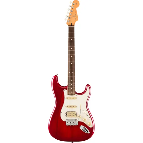 Fender Player II Stratocaster HSS RW Transparent Cherry Burst (Chambered) front view