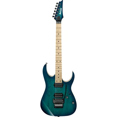 Ibanez RG652AHM Prestige Nebula Green Burst front view