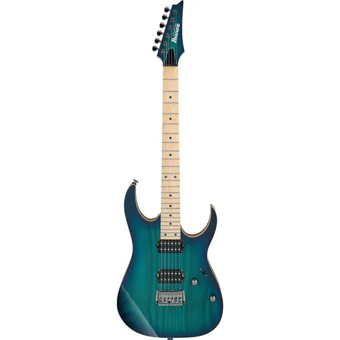 Ibanez RG652AHMFX Prestige Nebula Green Burst front view