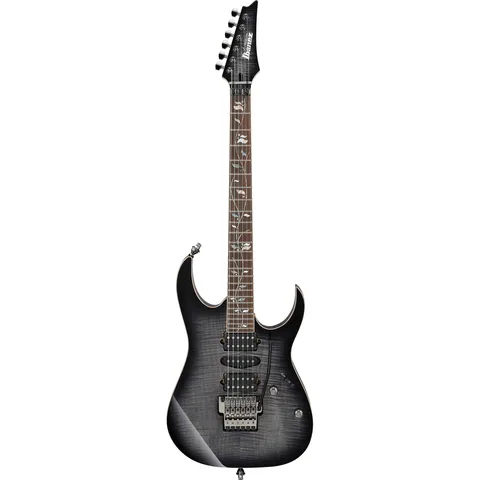 Ibanez RG8570 j.custom Black Rutile front view