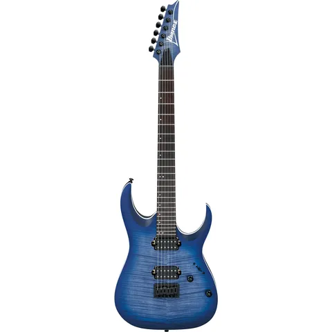 Ibanez RGA42FM Standard Blue Lagoon Burst Flat front view