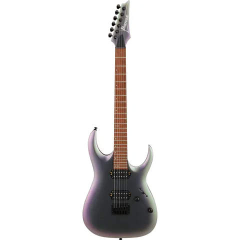 Ibanez RGA42EX Standard Black Aurora Burst Matte front view