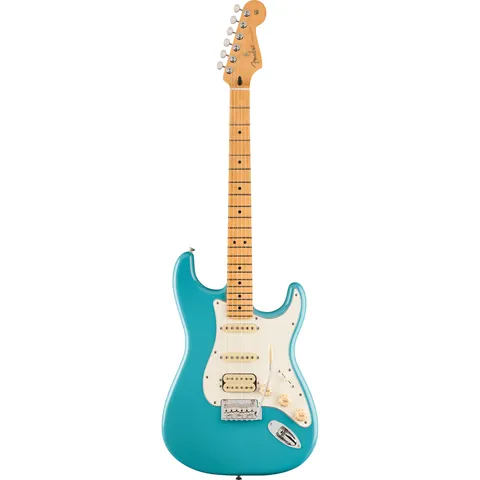 Fender Player II Stratocaster HSS MN Aquatone Blue front view