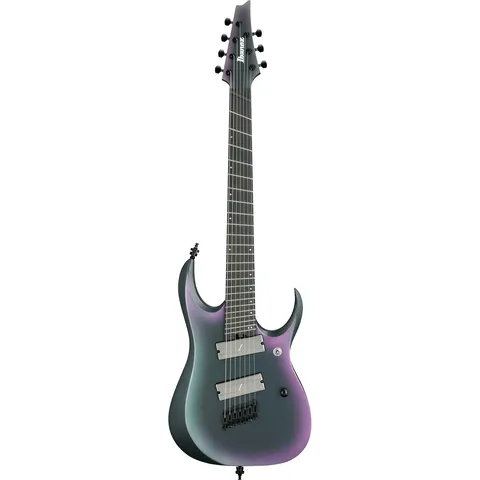 Ibanez RGD71ALMS Axe Design Lab Black Aurora Burst Matte front view