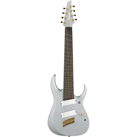Ibanez RGDMS8 Axe Design Lab Classic Silver Matte front view