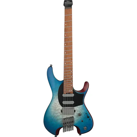 Ibanez QX54QM Standard Blue Sphere Burst Matte front view