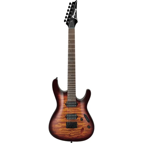 Ibanez S621QM Standard Dragon Eye Burst front view