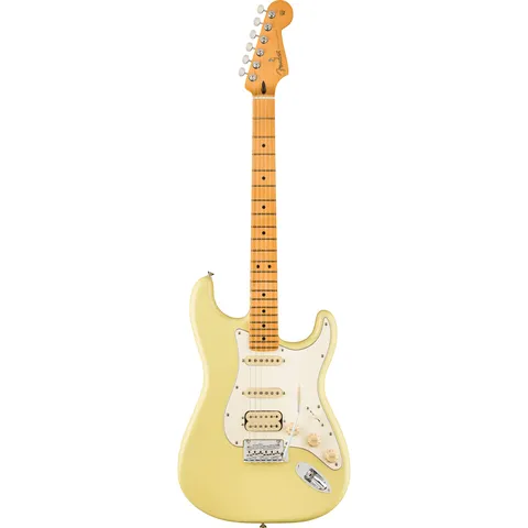 Fender Player II Stratocaster HSS MN Hialeah Yellow front view