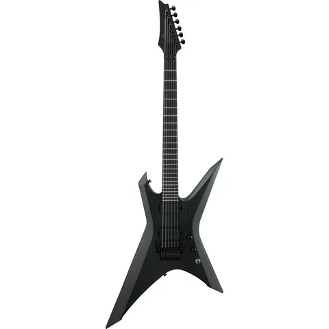 Ibanez XPTB620 Iron Label Black Flat front view