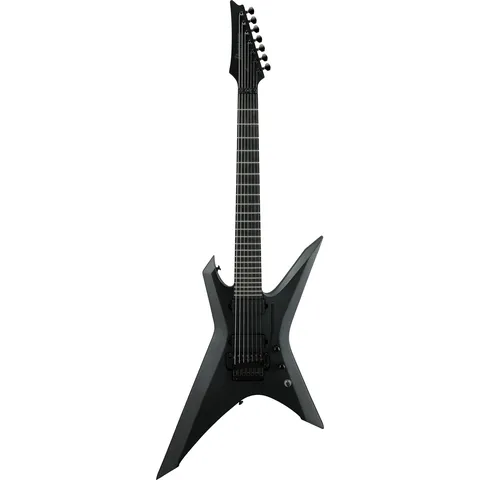 Ibanez XPTB720 Iron Label Black Flat front view
